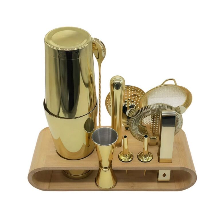Bar Set Stainless Steel Boston Cocktail Shaker Set Complete Bartending Tool Kit – JN031