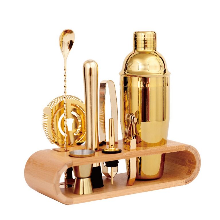 Bar Set 10-Piece Stainless Steel Cocktail Shaker Set Professional Bartending Tools – JN012