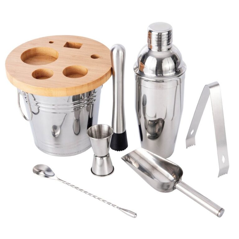 Bar Set Stainless Steel Ice Bucket with Handles for Wine, Beer and Ice Storage – JN009Stainless Steel Ice Bucket with Handles for Wine, Beer and Ice Storage – JN009