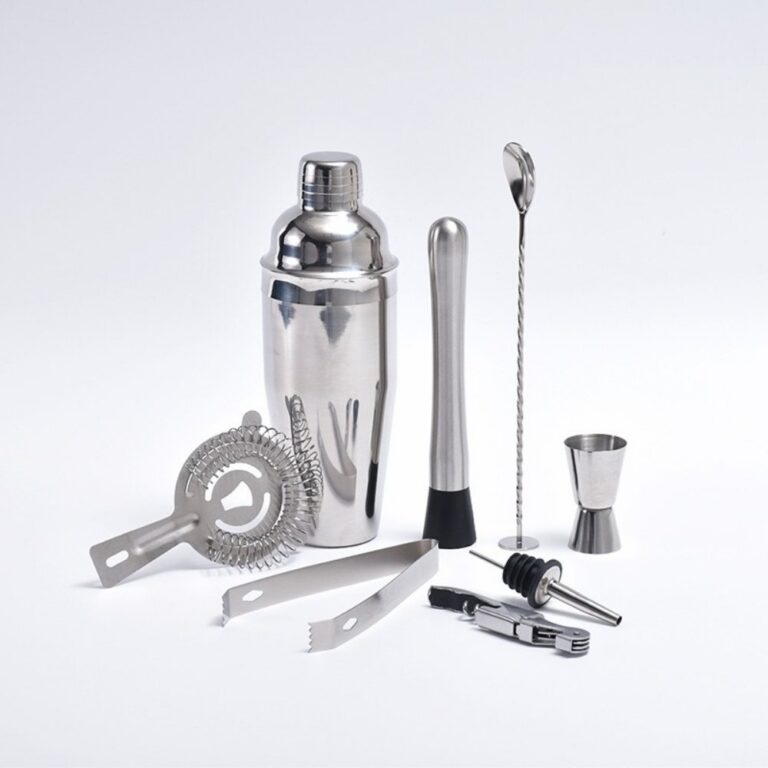 Bar Set Complete Stainless Steel Cocktail Bar Tool Set with Shaker – JN014