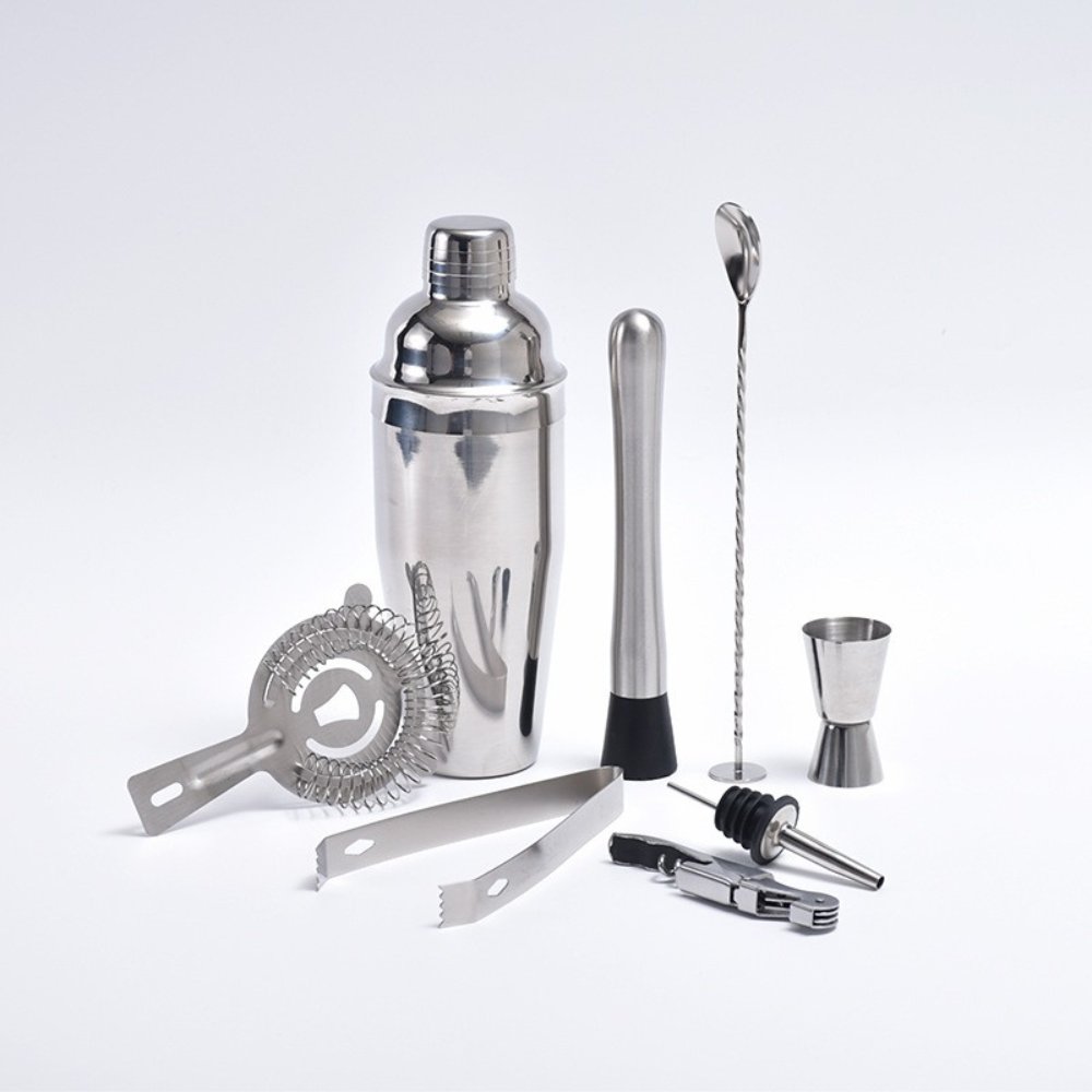 Bar Set Complete Stainless Steel Cocktail Bar Tool Set with Shaker – JN014